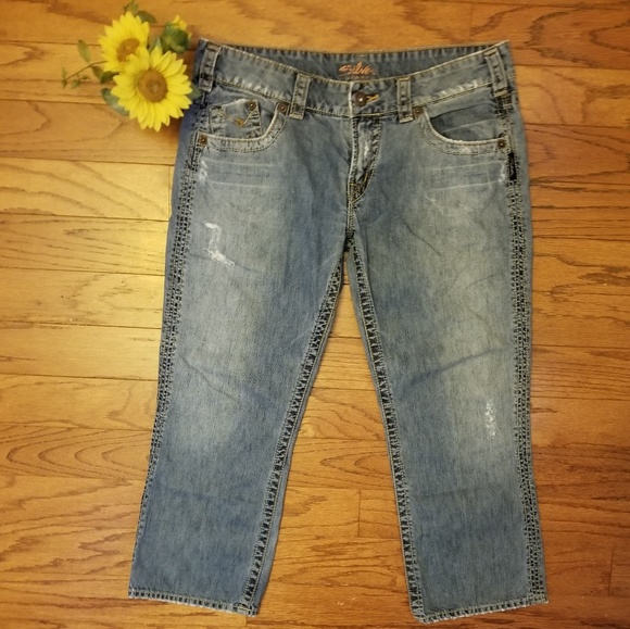 Silver Jeans Denim - SILVER CAPRI JEANS Silver Jeans Denim - SILVER CAPRI JEANS